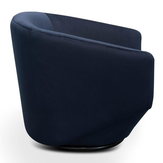 Diana Lounge Chair - Navy Velvet - Armchairs