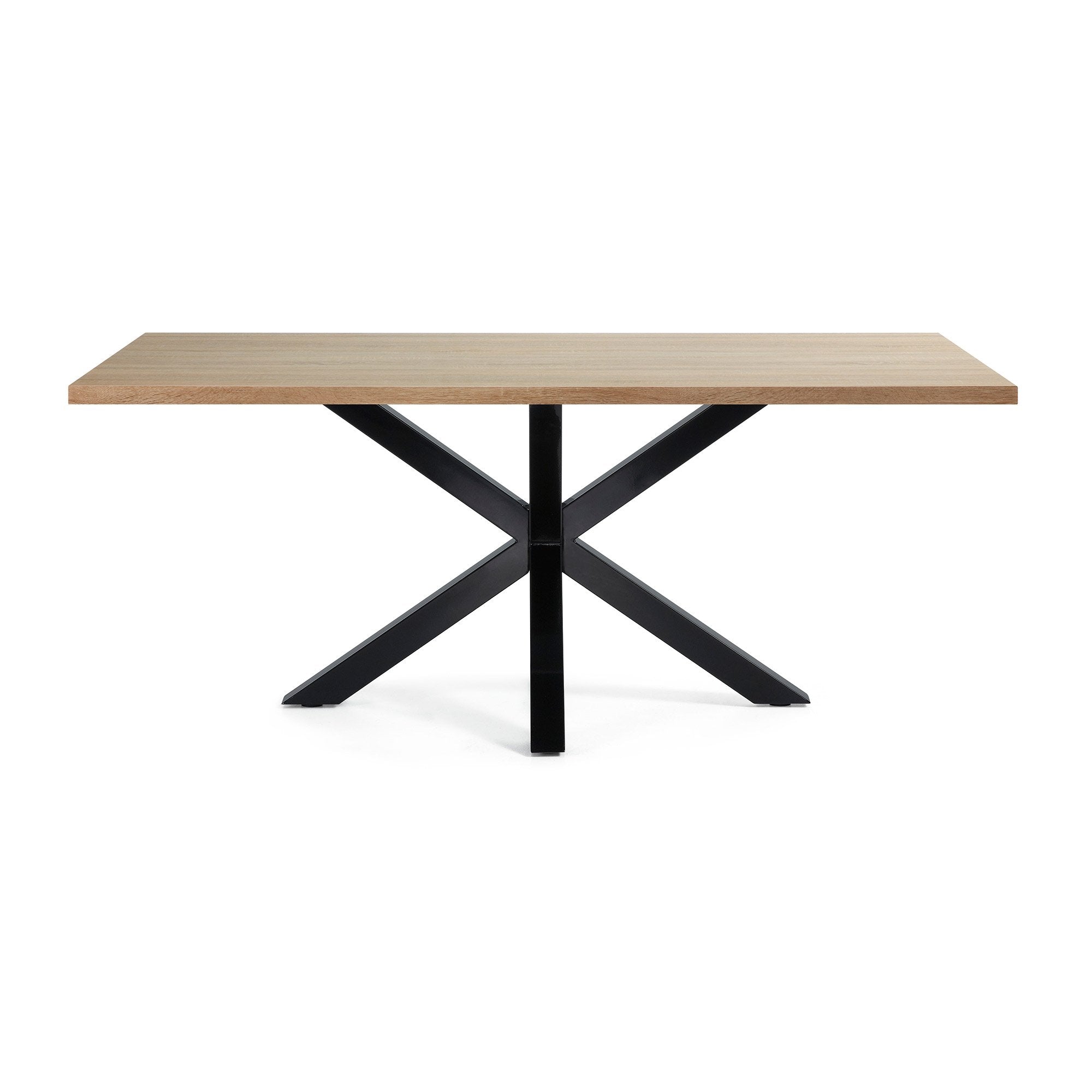 Diego 2m Veneer Dining Table - Black - Dining Tables