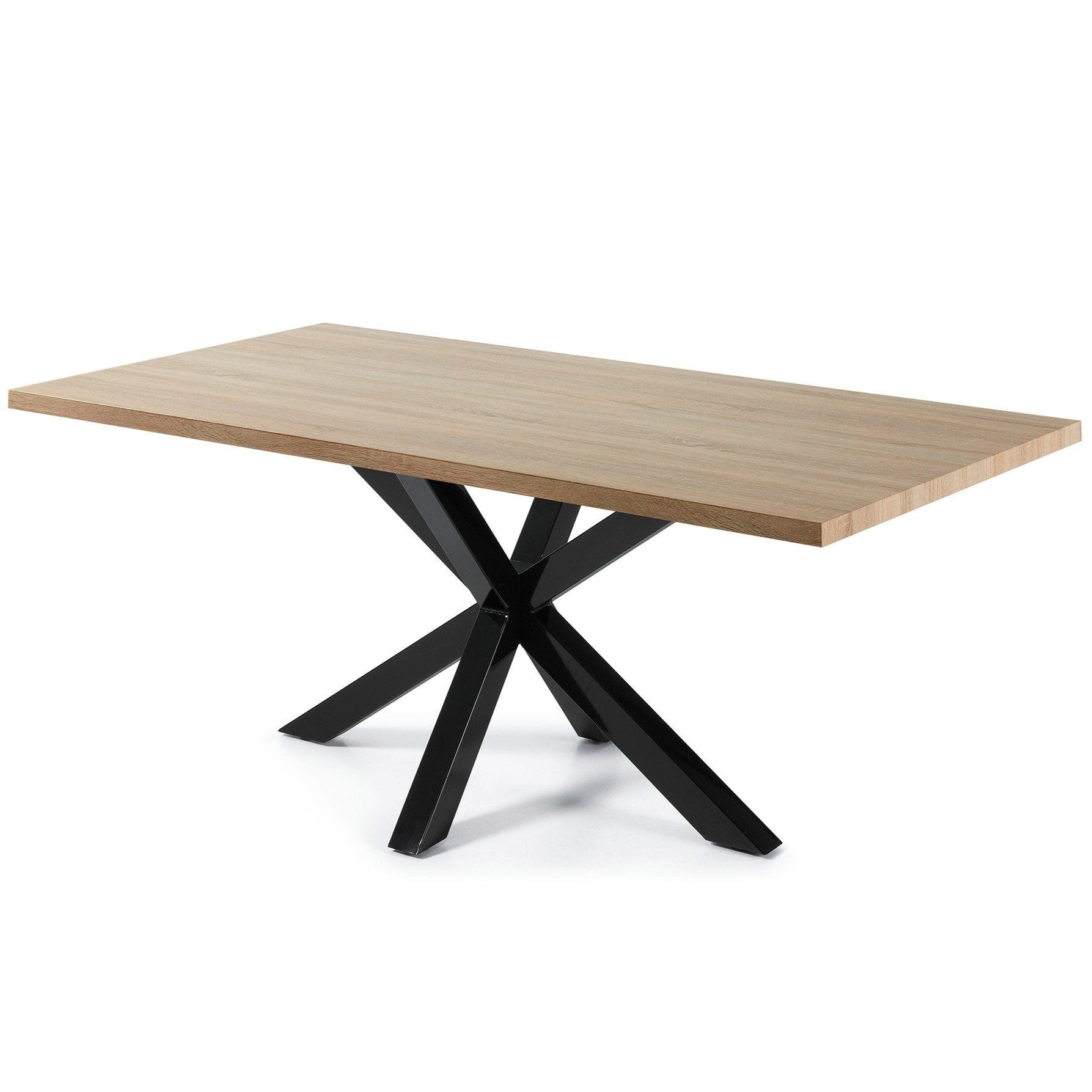 Diego 2m Veneer Dining Table - Black - Dining Tables