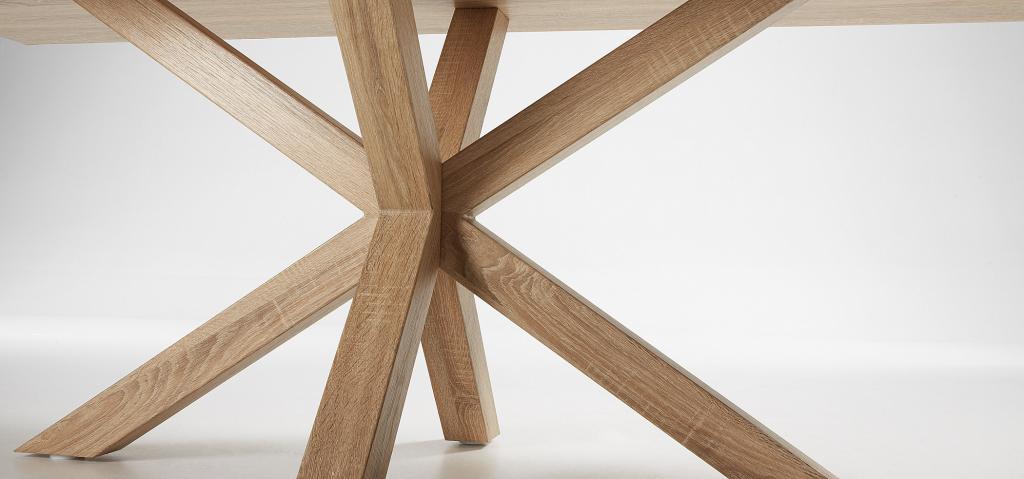 Diego 2m Veneer Dining Table - Natural - Dining Tables