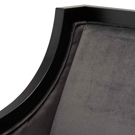 Dominic Armchair - Cosmic Grey Velvet - Armchairs