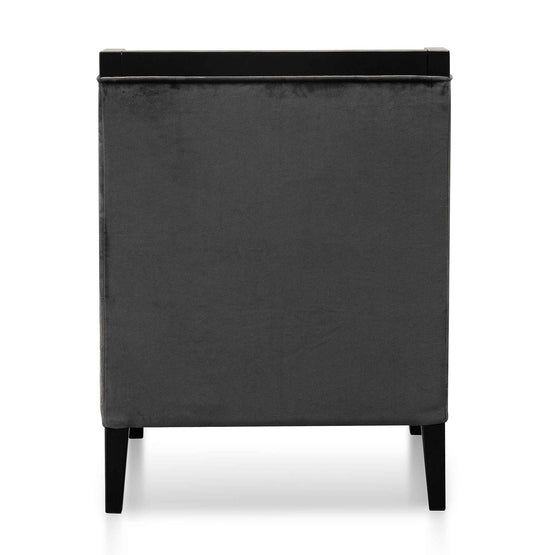 Dominic Armchair - Cosmic Grey Velvet - Armchairs