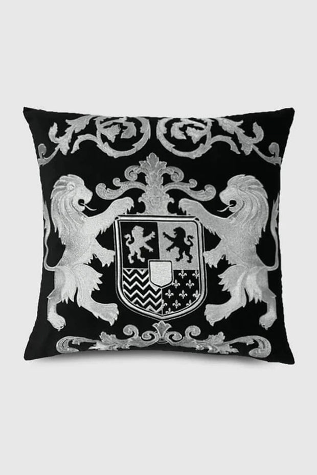 Dynasty Pillow Cover , Black - Pillow Covers