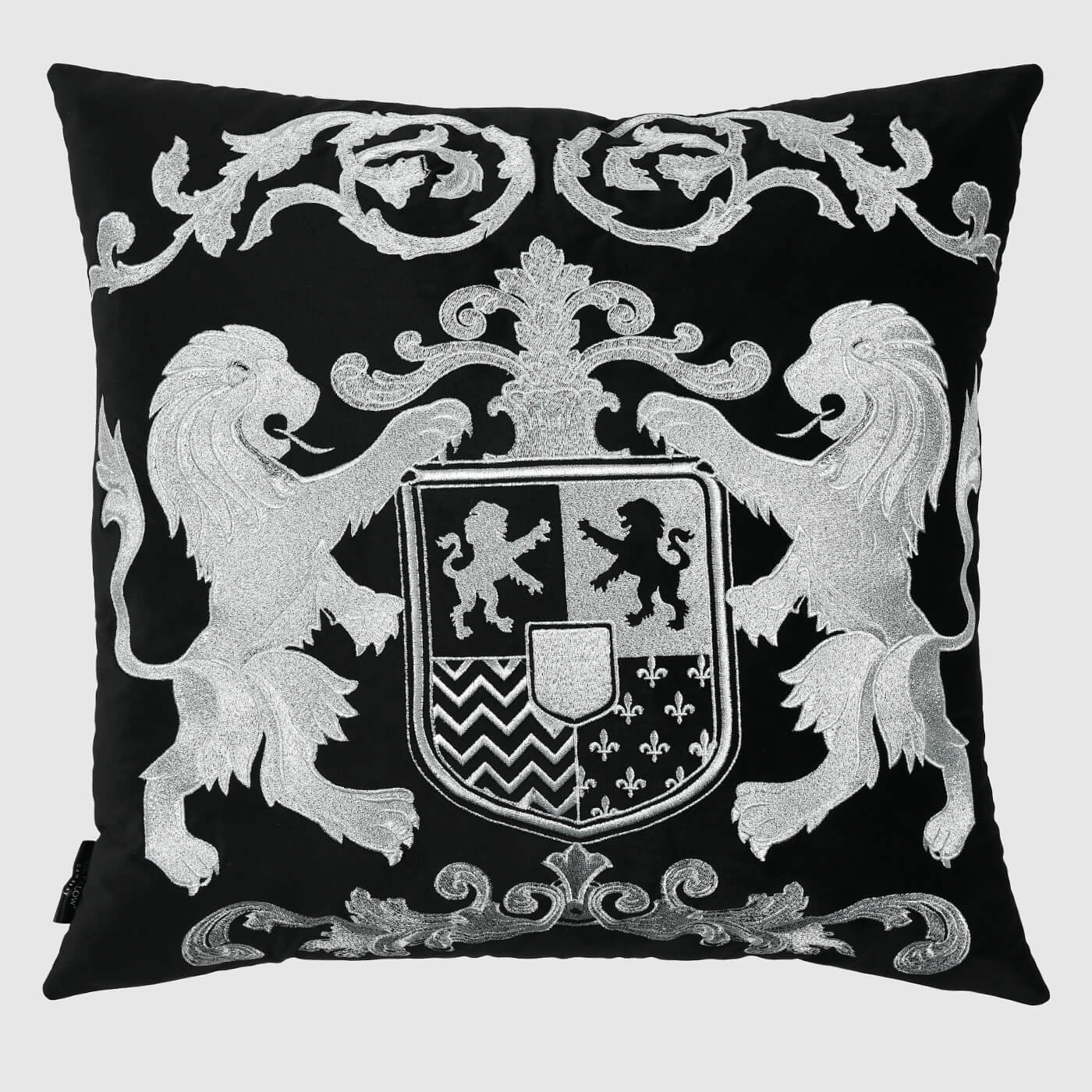 Dynasty Pillow Cover , Black - Pillow Covers