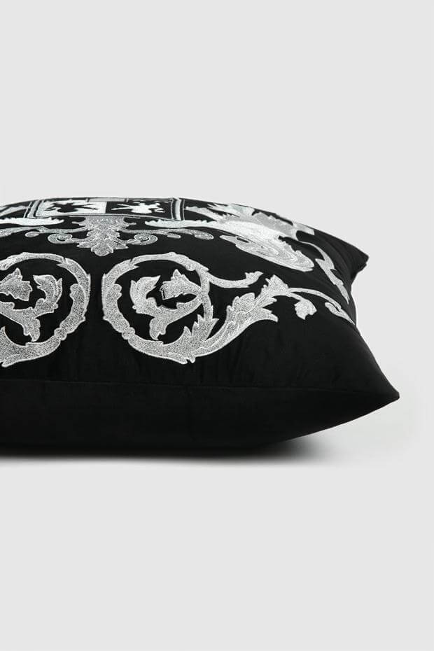 Dynasty Pillow Cover , Black - Pillow Covers