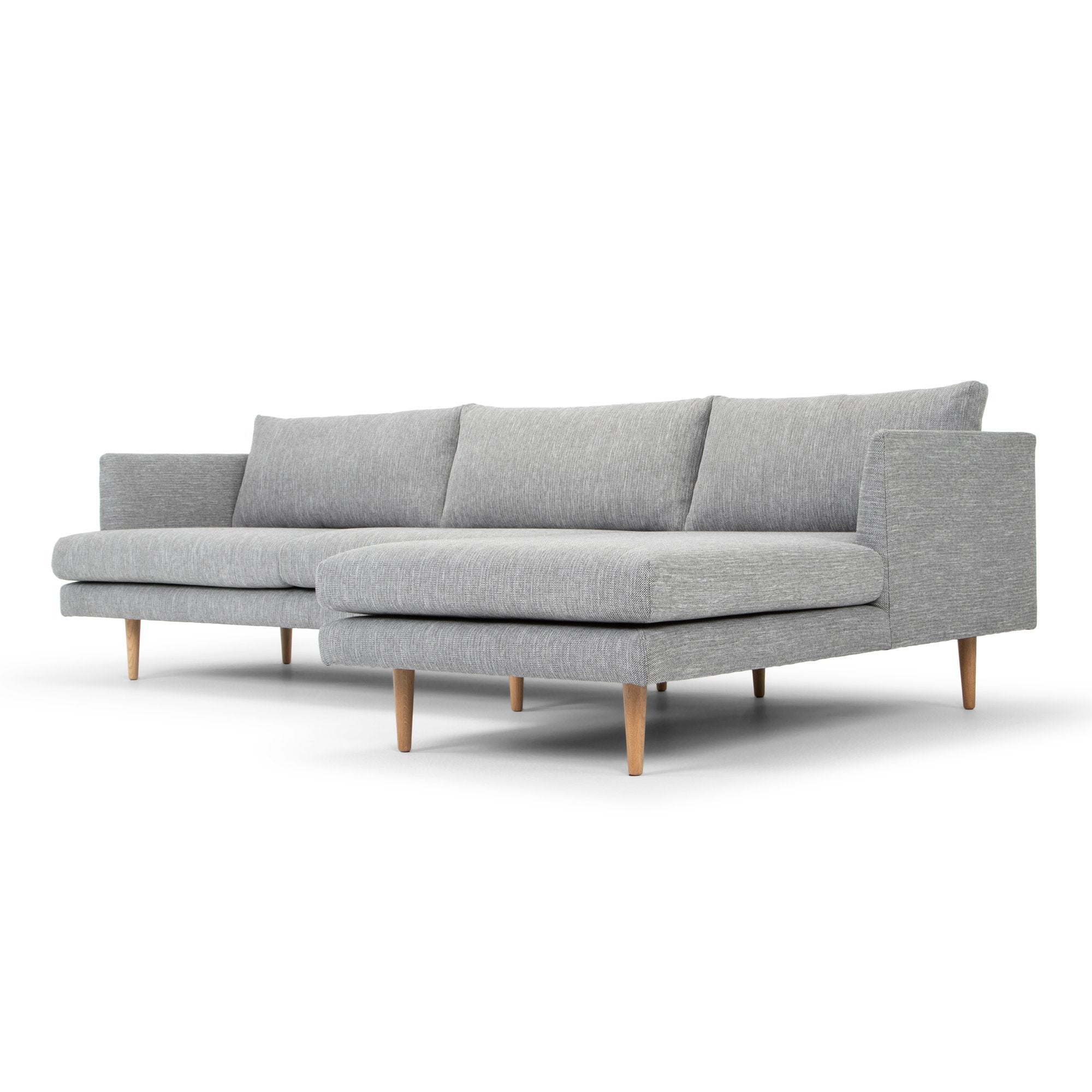 Eleanor 3S Right Chaise Sofa - Graphite Grey - Sofas