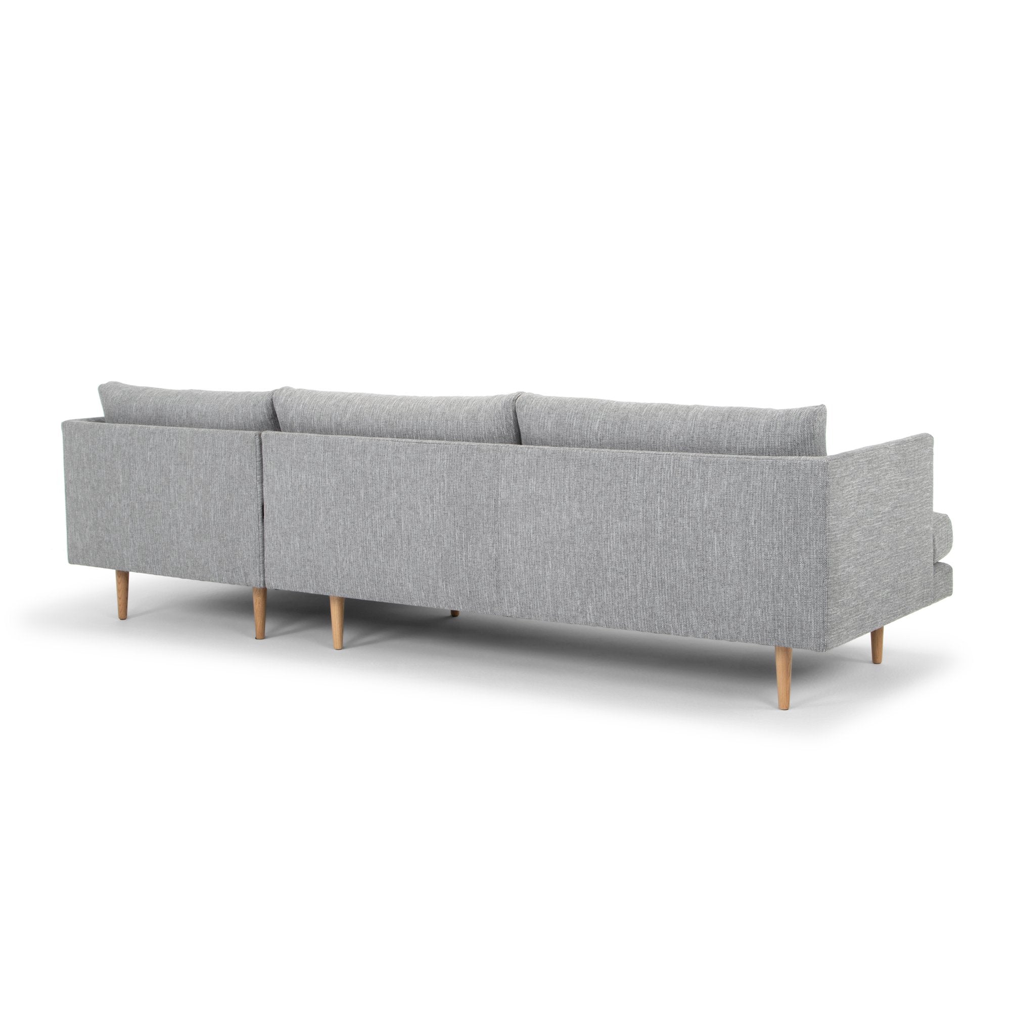 Eleanor 3S Right Chaise Sofa - Graphite Grey - Sofas