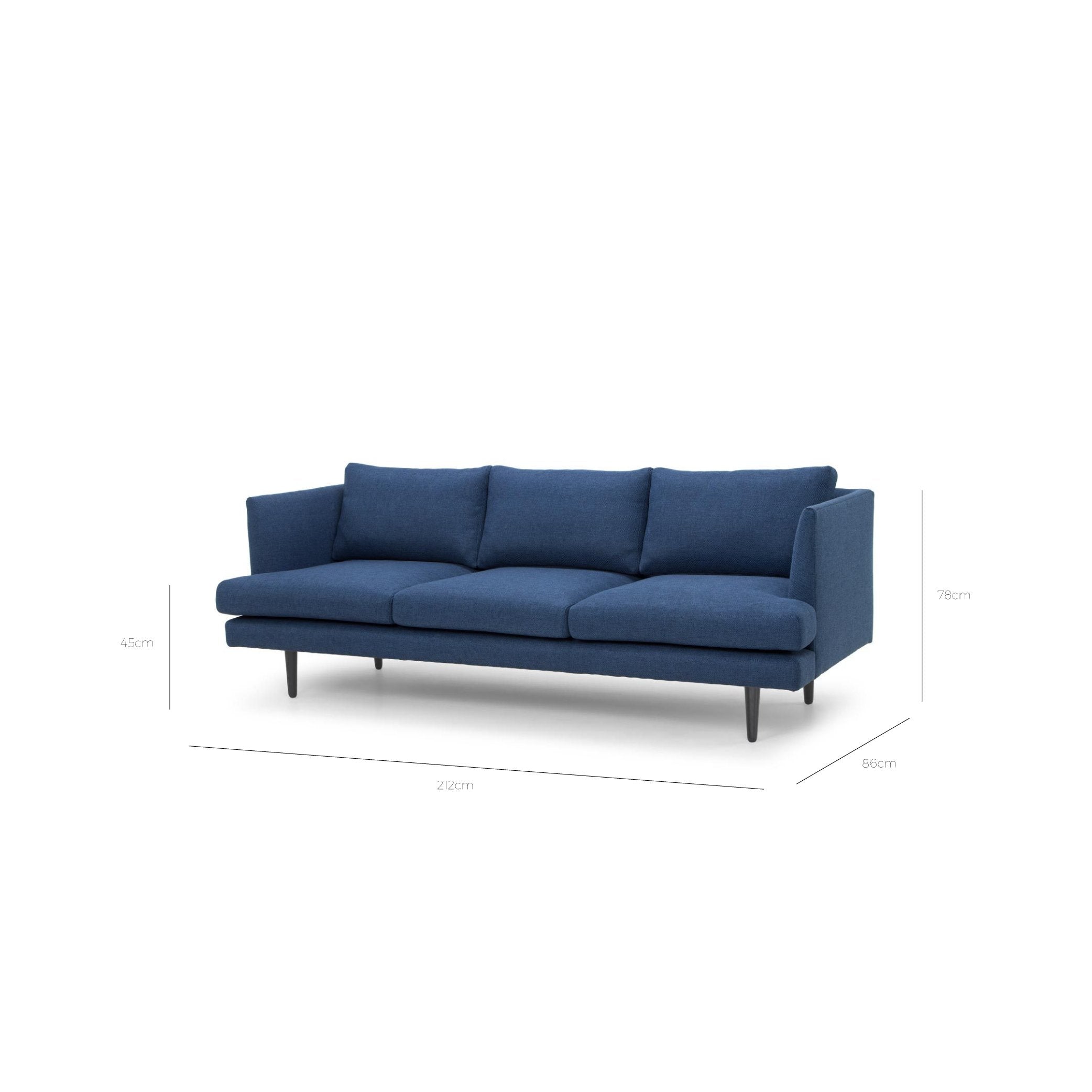 Eleanor 3S Sofa - Navy - Sofas