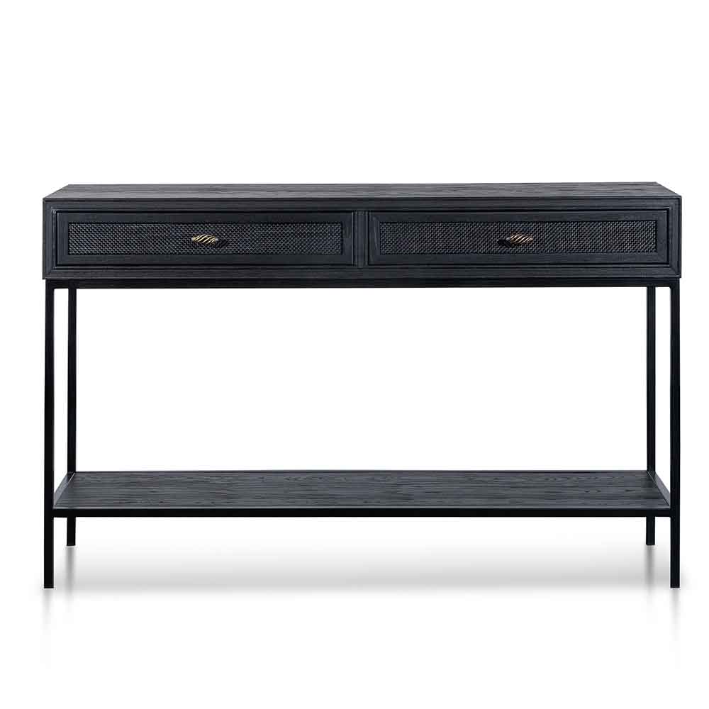 Elena 1.4m Console Table - Full Black - Console