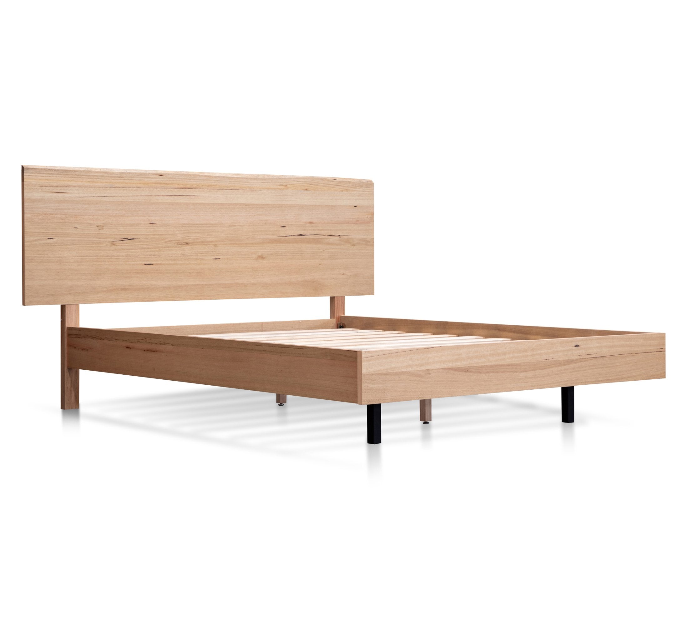 Eli King Bed Frame - Natural Wood - Beds