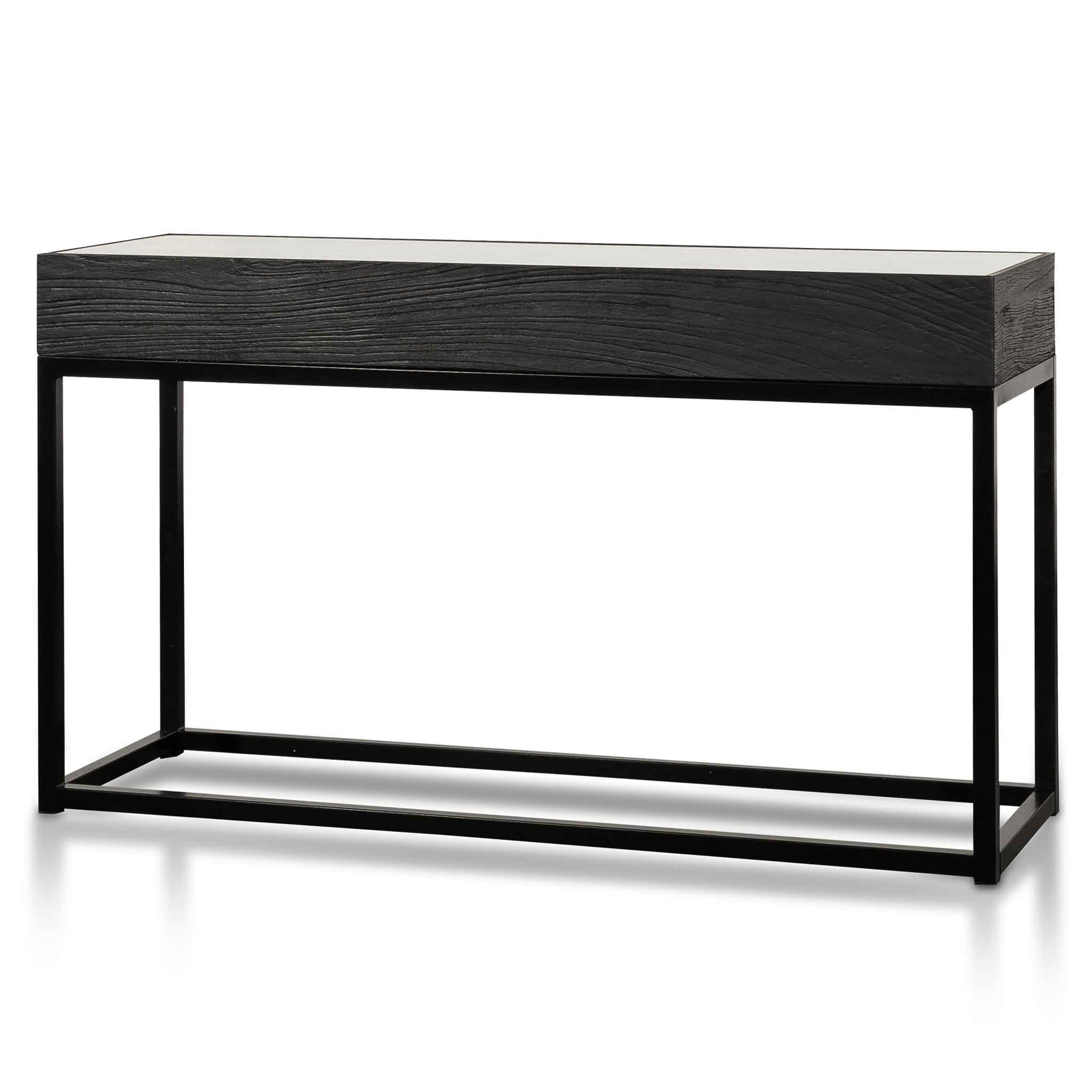 Elias Reclaimed Console Table - Black - Console