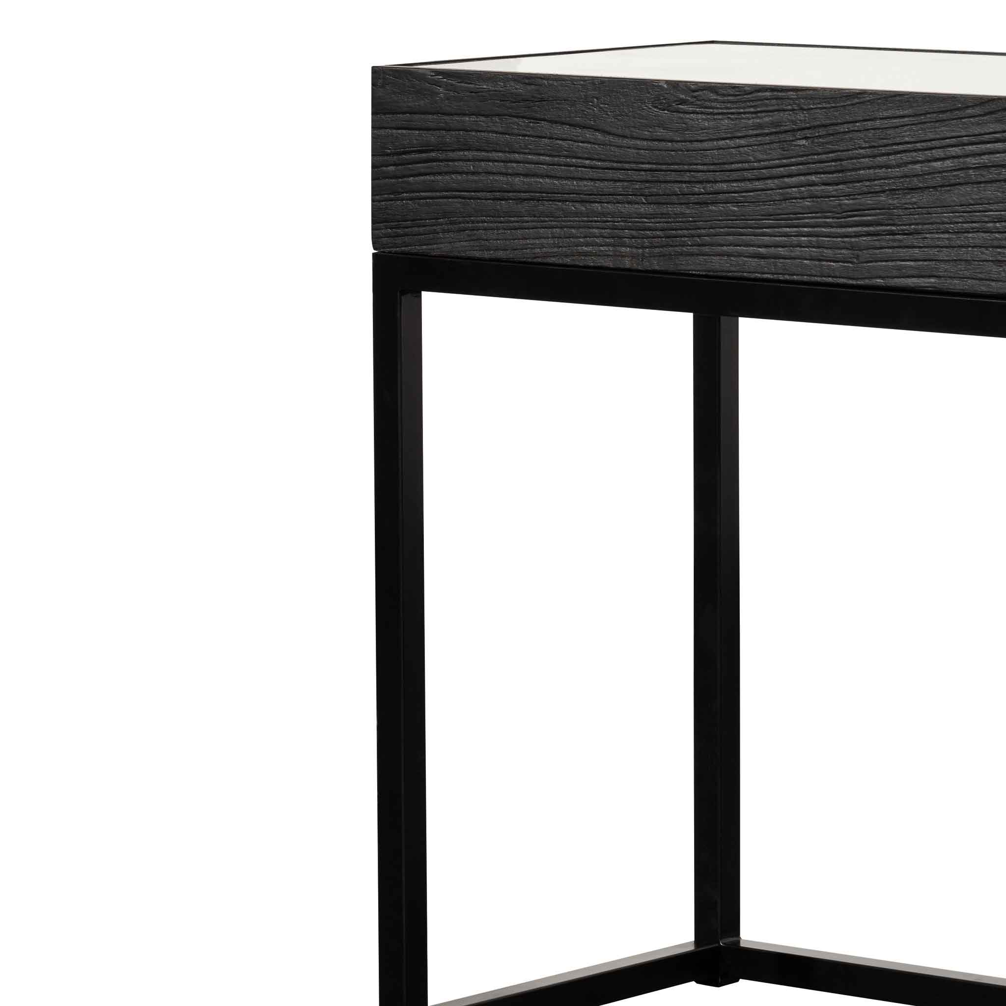 Elias Reclaimed Console Table - Black - Console