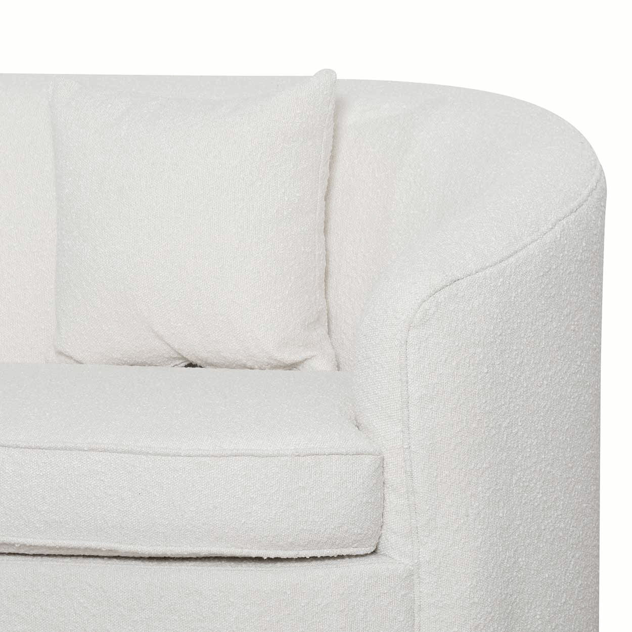 Elijah 4S Sofa - Ivory White Boucle - Sofas