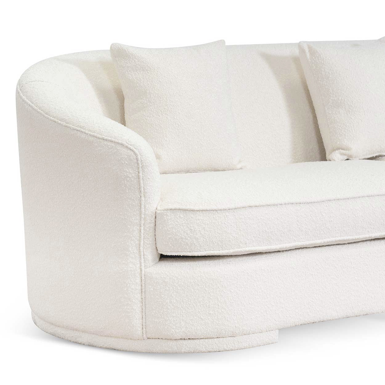 Elijah 4S Sofa - Ivory White Boucle - Sofas