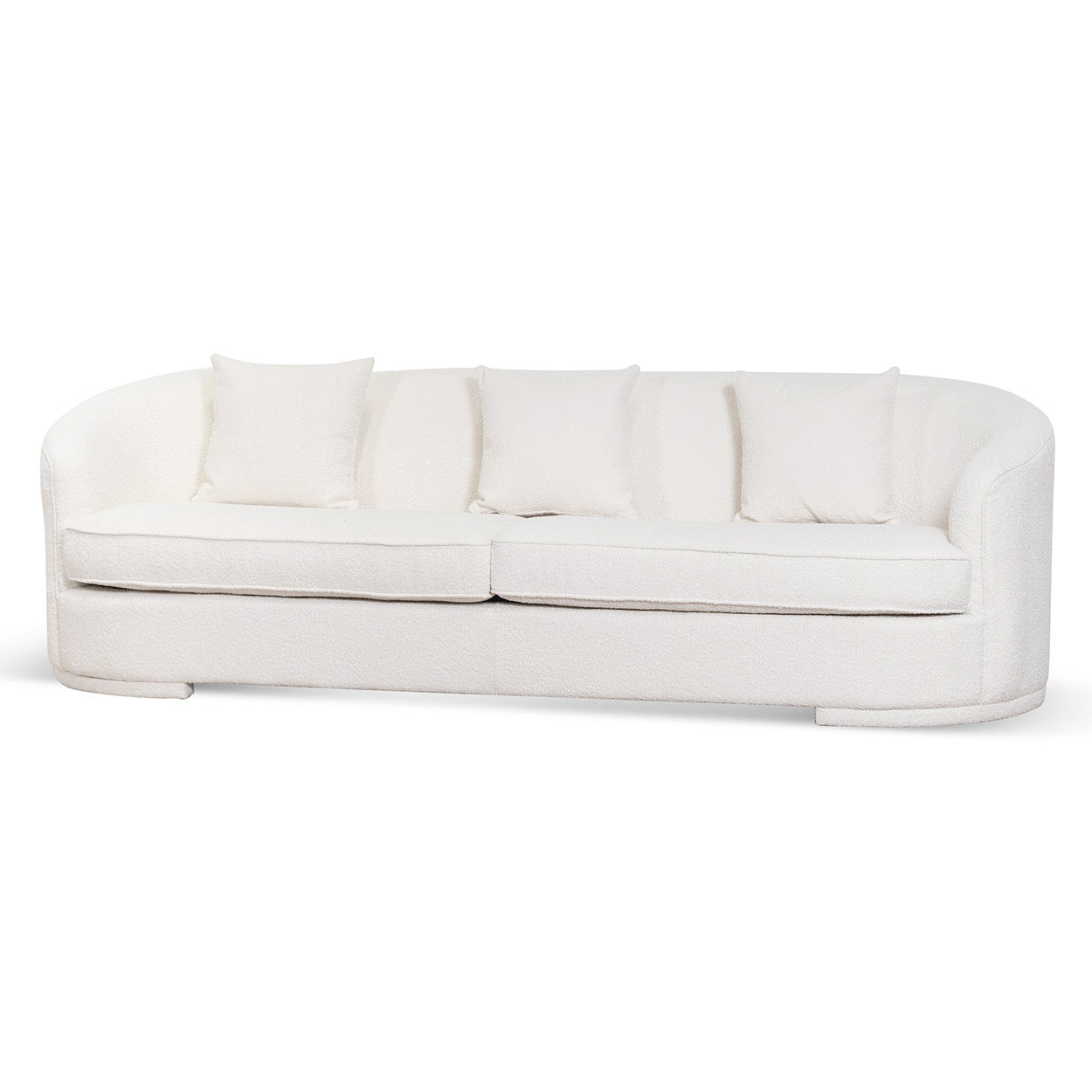 Elijah 4S Sofa - Ivory White Boucle - Sofas