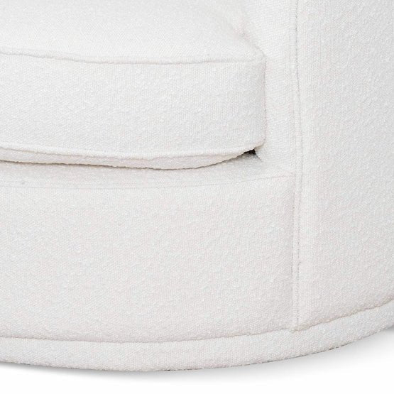 Elijah Armchair - Ivory White Boucle - Armchairs