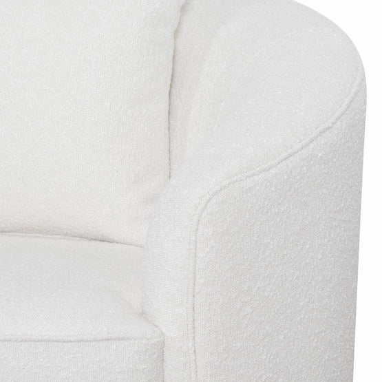 Elijah Armchair - Ivory White Boucle - Armchairs