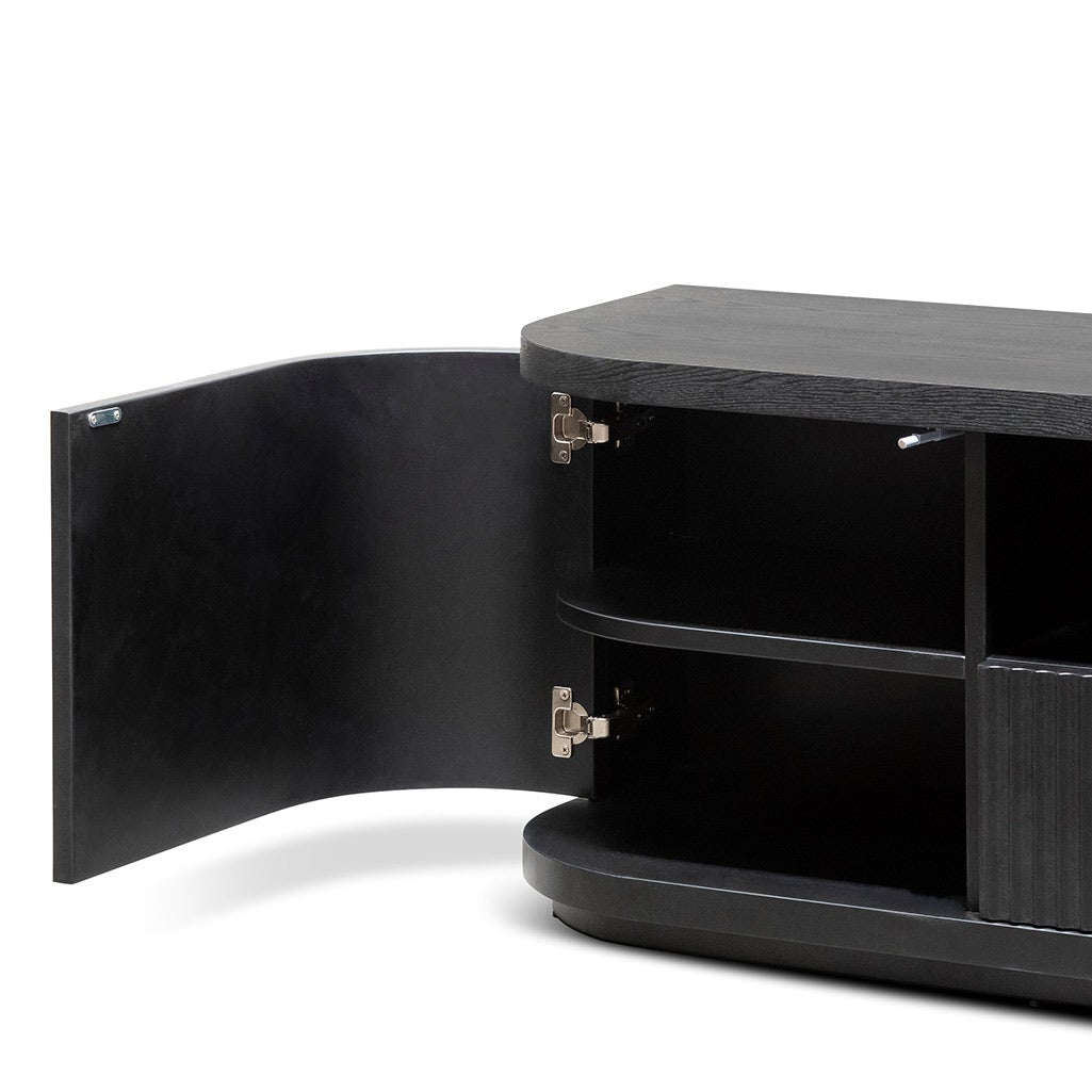 Elise Veneer Top Entertainment TV Stand - Full Black - TV Units