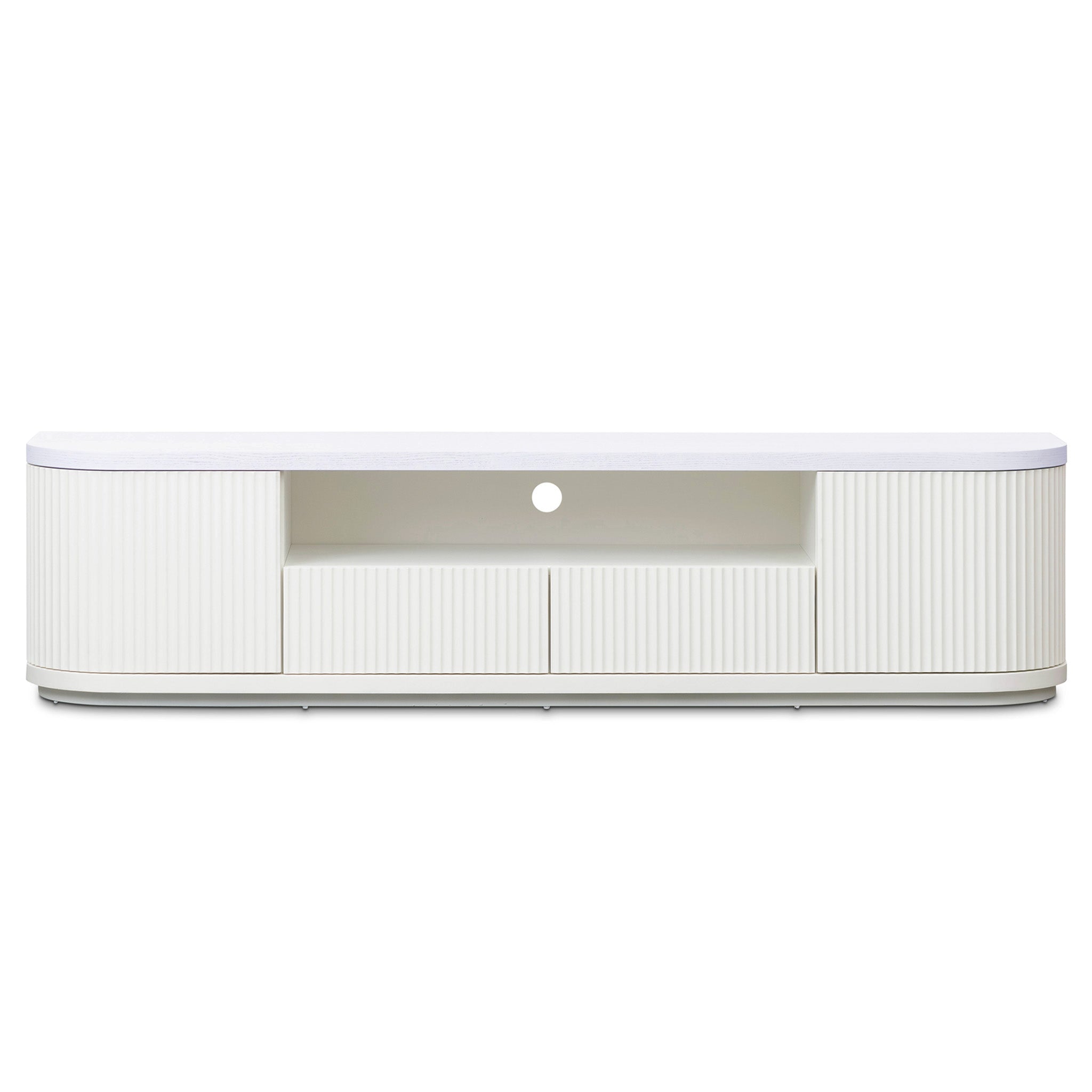 Elise Veneer Top Entertainment TV Stand - Two-Tone White - TV Units