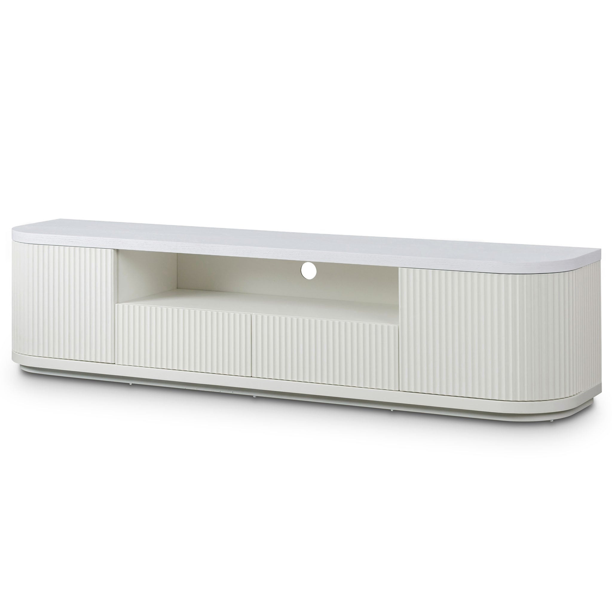 Elise Veneer Top Entertainment TV Stand - Two-Tone White - TV Units