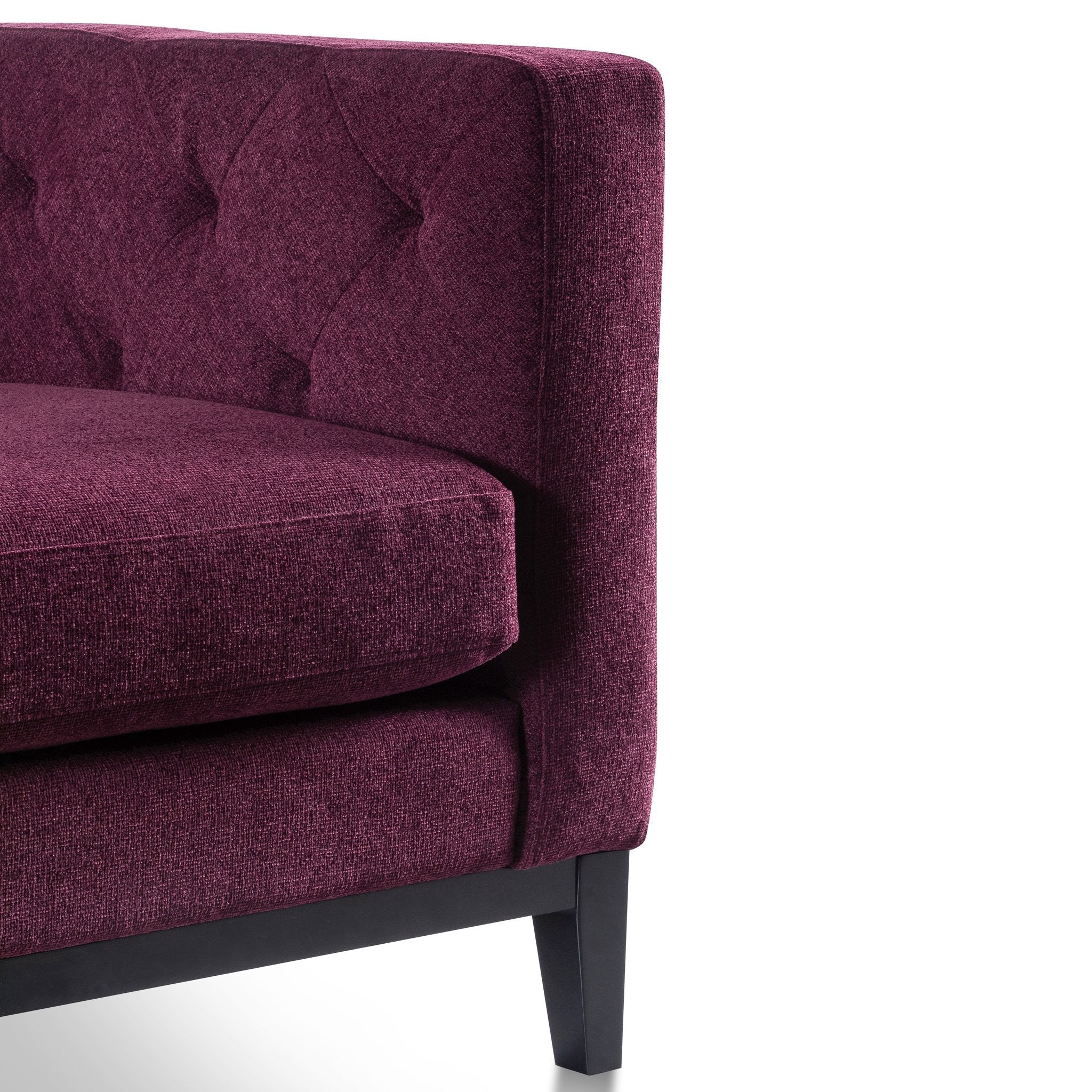 Elizabeth 3S Sofa - Deep Burgundy - Sofas