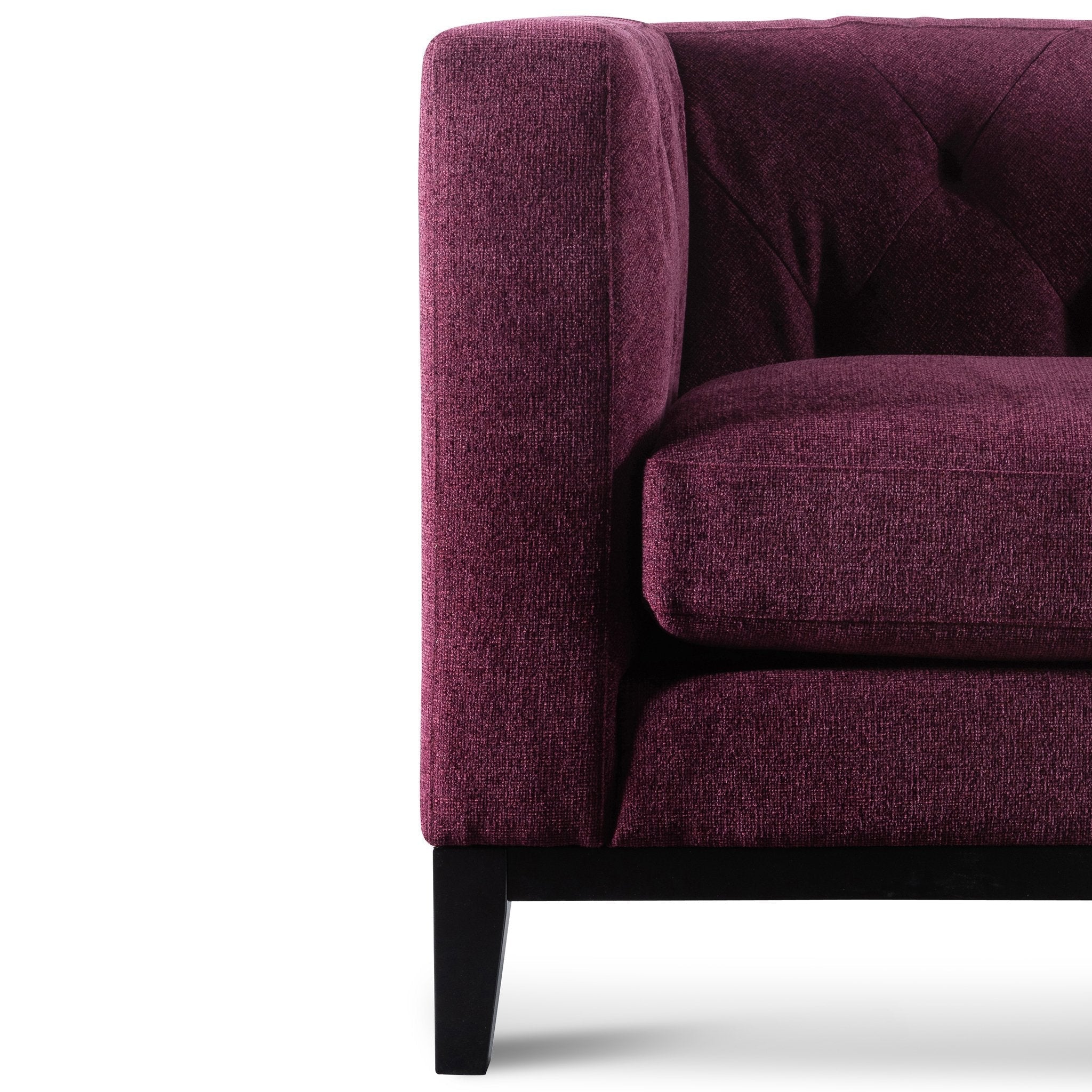 Elizabeth 3S Sofa - Deep Burgundy - Sofas