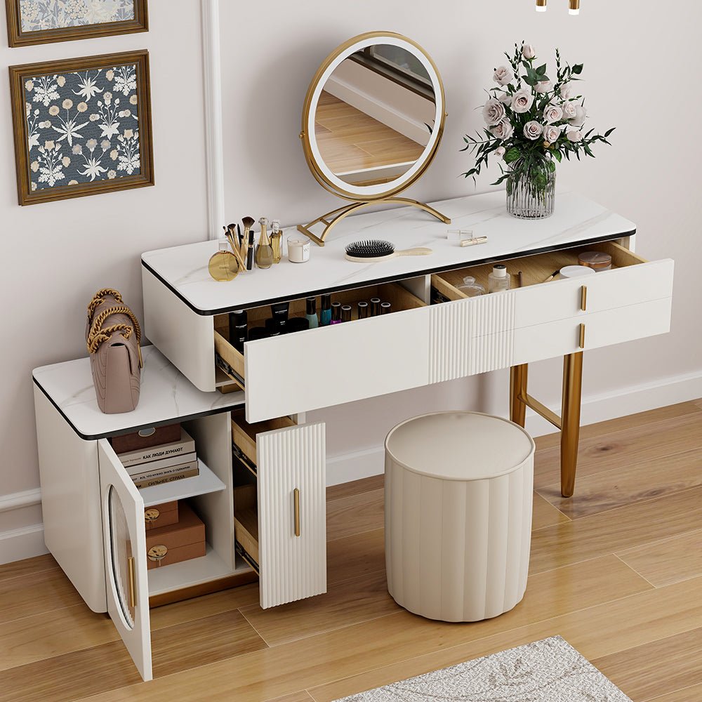 Ella Makeup Vanity Table Set - Make-Up Vanity