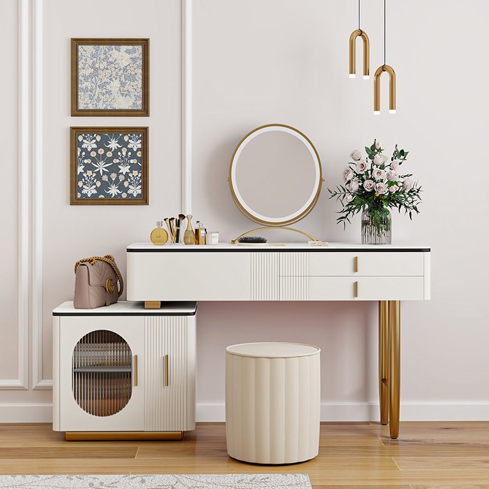 Ella Makeup Vanity Table Set - Make-Up Vanity