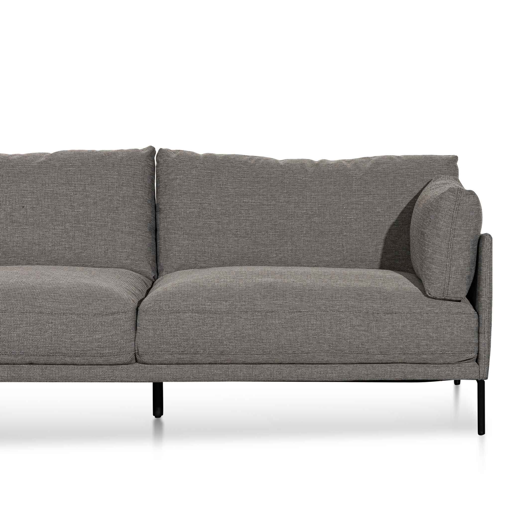 Emilis 4S Left Chaise Sofa - Graphite Grey - Sofas