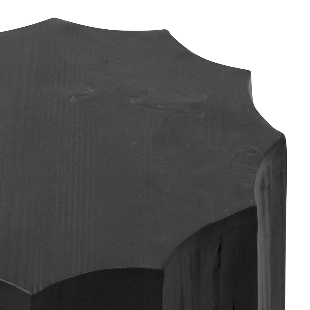 Emmett Recycled Side Table - Full Black - Bedside Tables