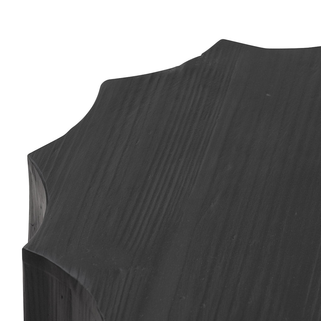 Emmett Recycled Side Table - Full Black - Bedside Tables