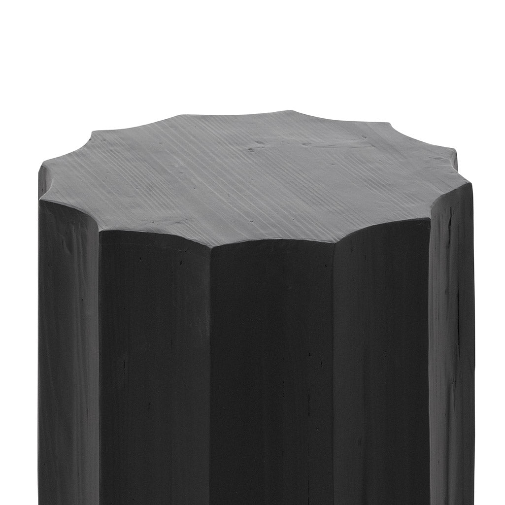 Emmett Recycled Side Table - Full Black - Bedside Tables