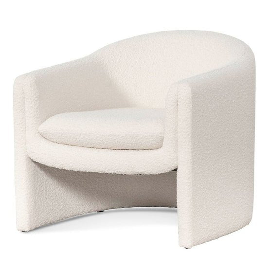Ethan Armchair - Ivory White Boucle - Armchairs