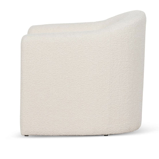 Ethan Armchair - Ivory White Boucle - Armchairs