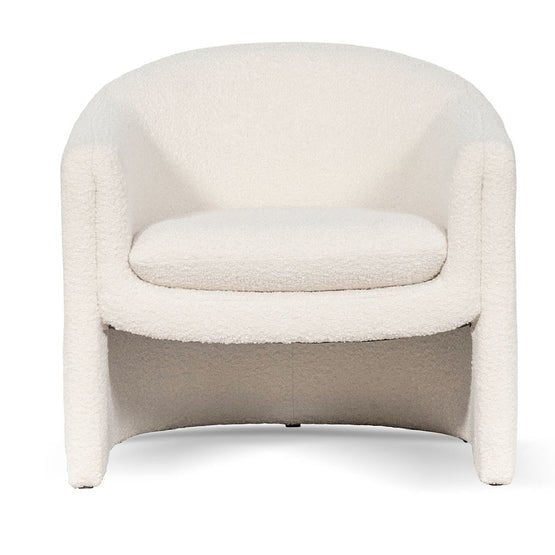Ethan Armchair - Ivory White Boucle - Armchairs