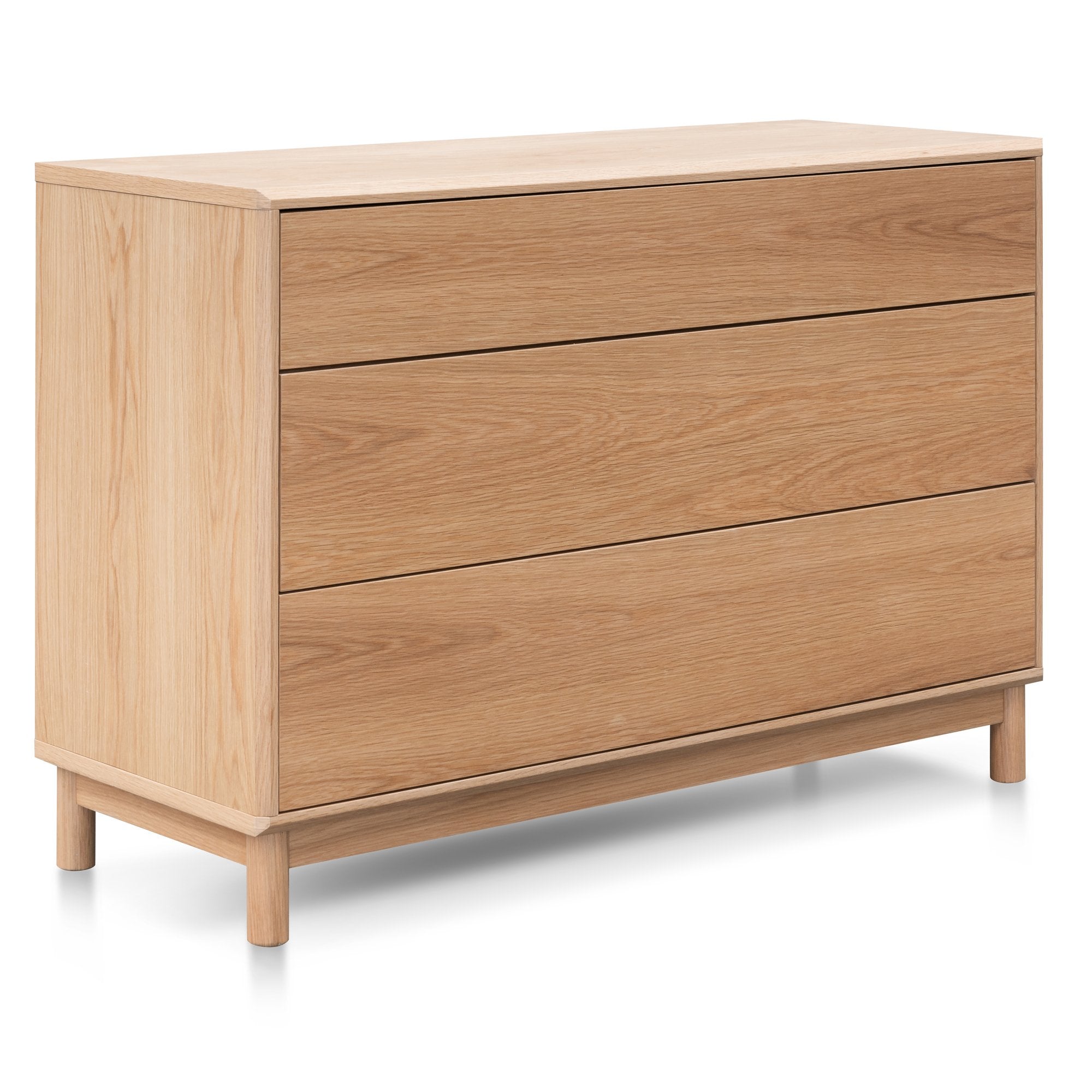 Evelyn 3 Drawers Dresser Unit - Natural Oak - Dressers