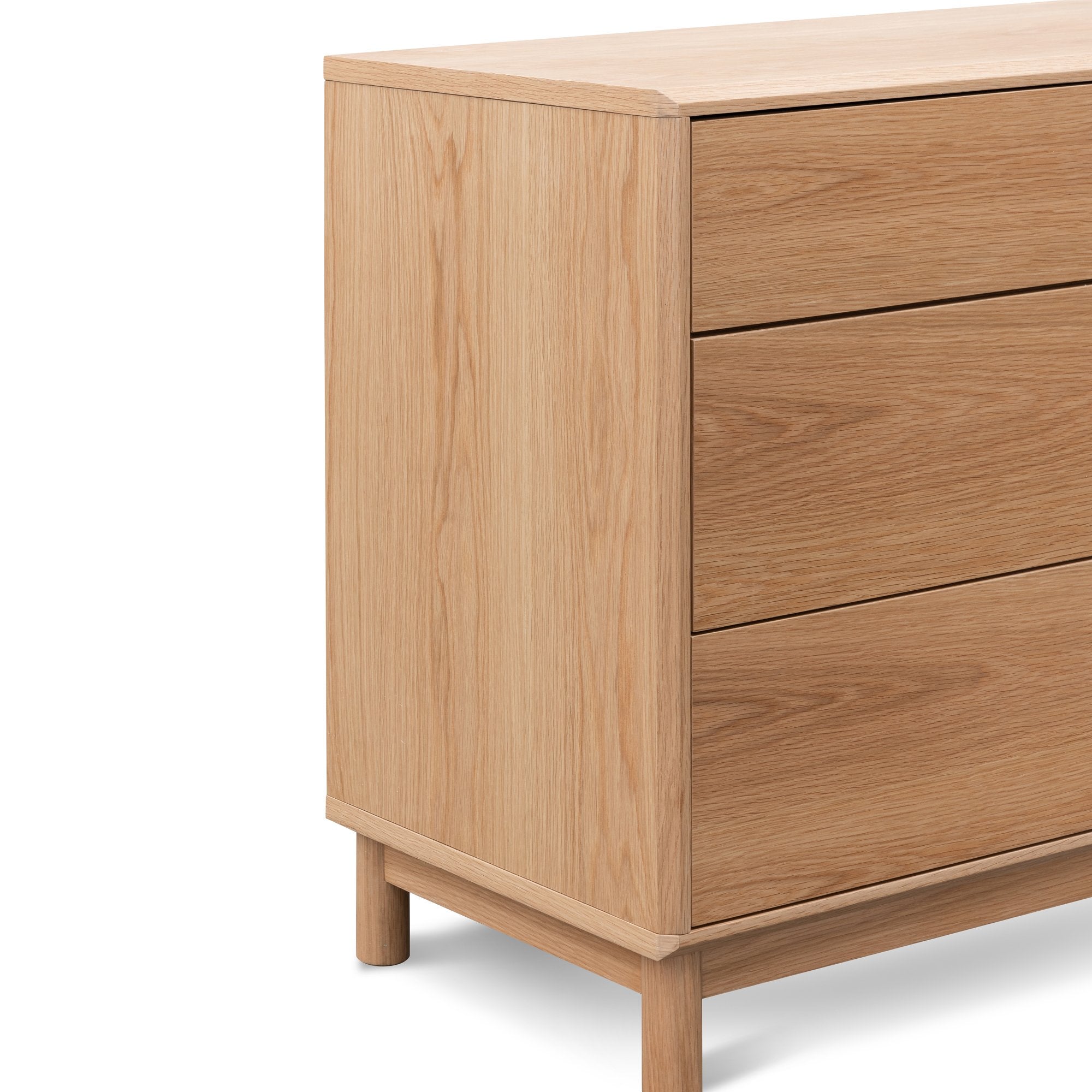 Evelyn 3 Drawers Dresser Unit - Natural Oak - Dressers