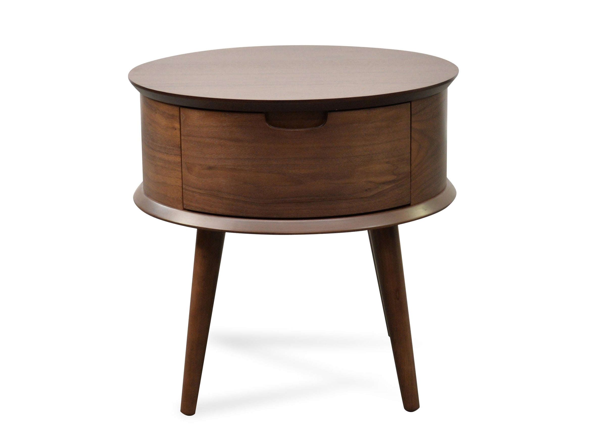 Evelyn Scandinavian Lamp Side Table - Walnut - Bedside Tables