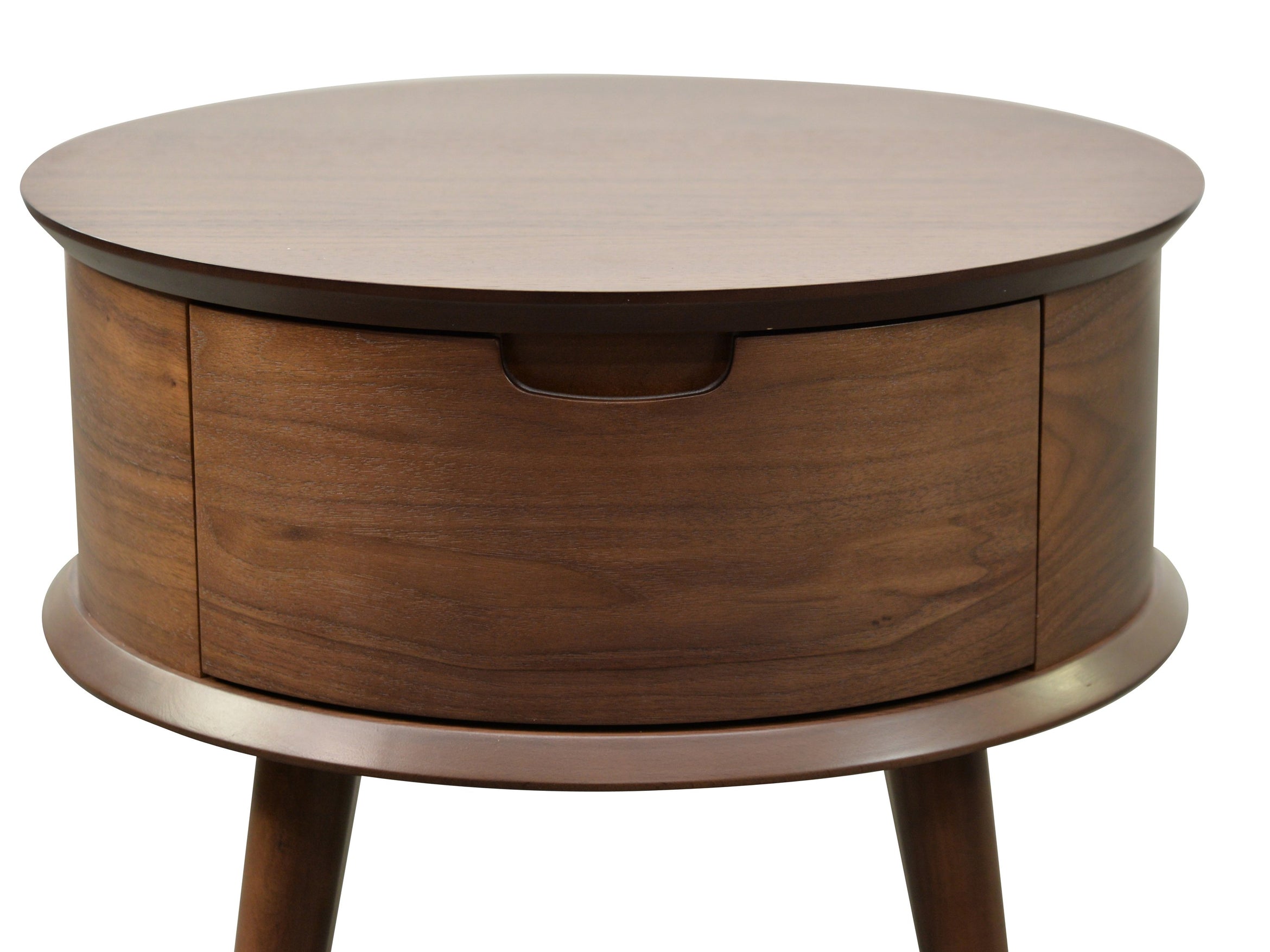 Evelyn Scandinavian Lamp Side Table - Walnut - Bedside Tables
