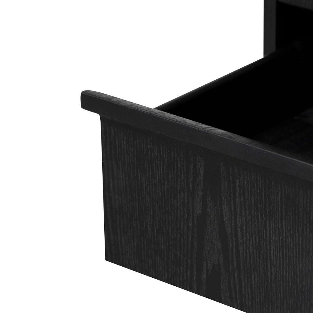 Everest Bedside Table - Full Black - Bedside Tables