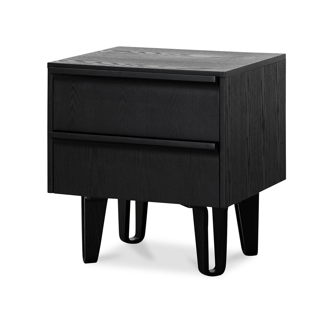 Everest Bedside Table - Full Black - Bedside Tables