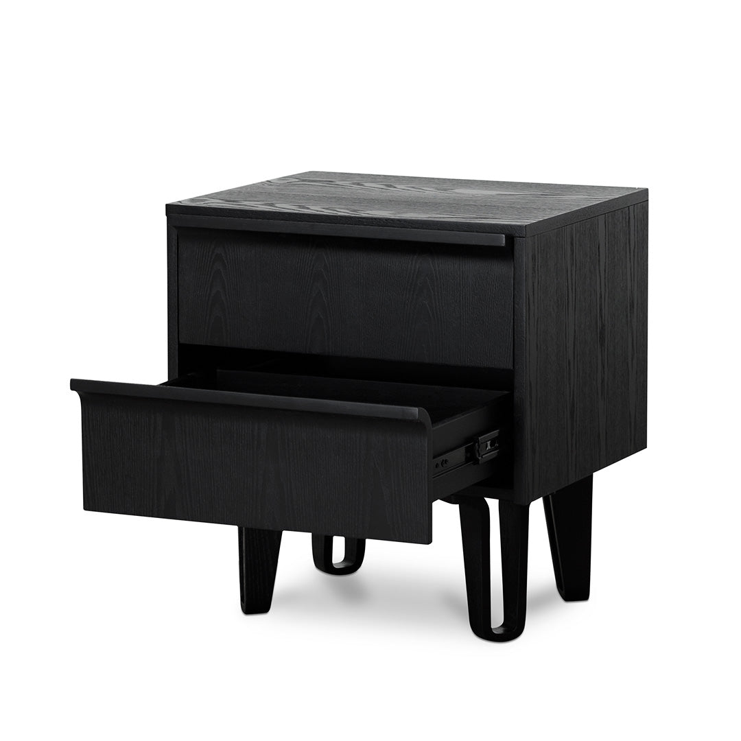 Everest Bedside Table - Full Black - Bedside Tables