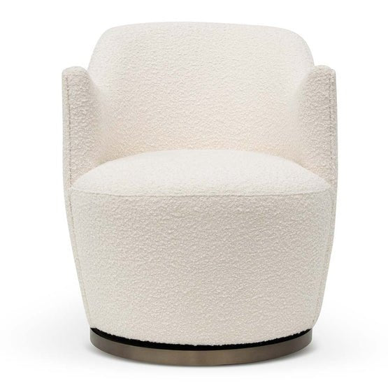 Everett Armchair - Ivory White Boucle - Armchairs