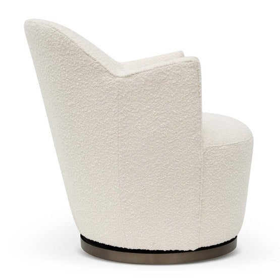 Everett Armchair - Ivory White Boucle - Armchairs