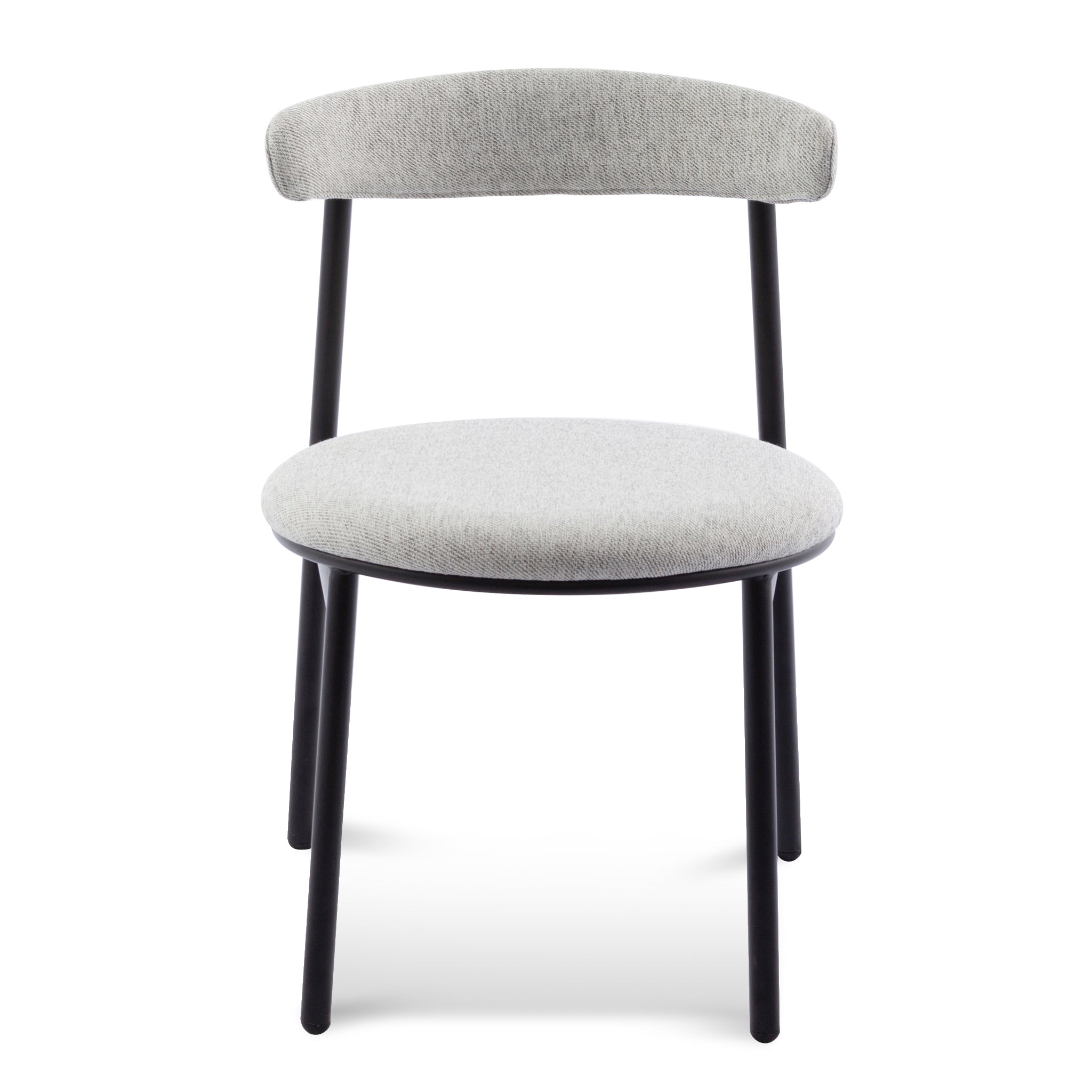 Farida Fabric Dining Chair - Silver Grey - Dining Chairs