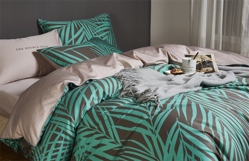 Fern Duvet Cover Set (Egyptian Cotton, 500 TC) - Duvet Covers