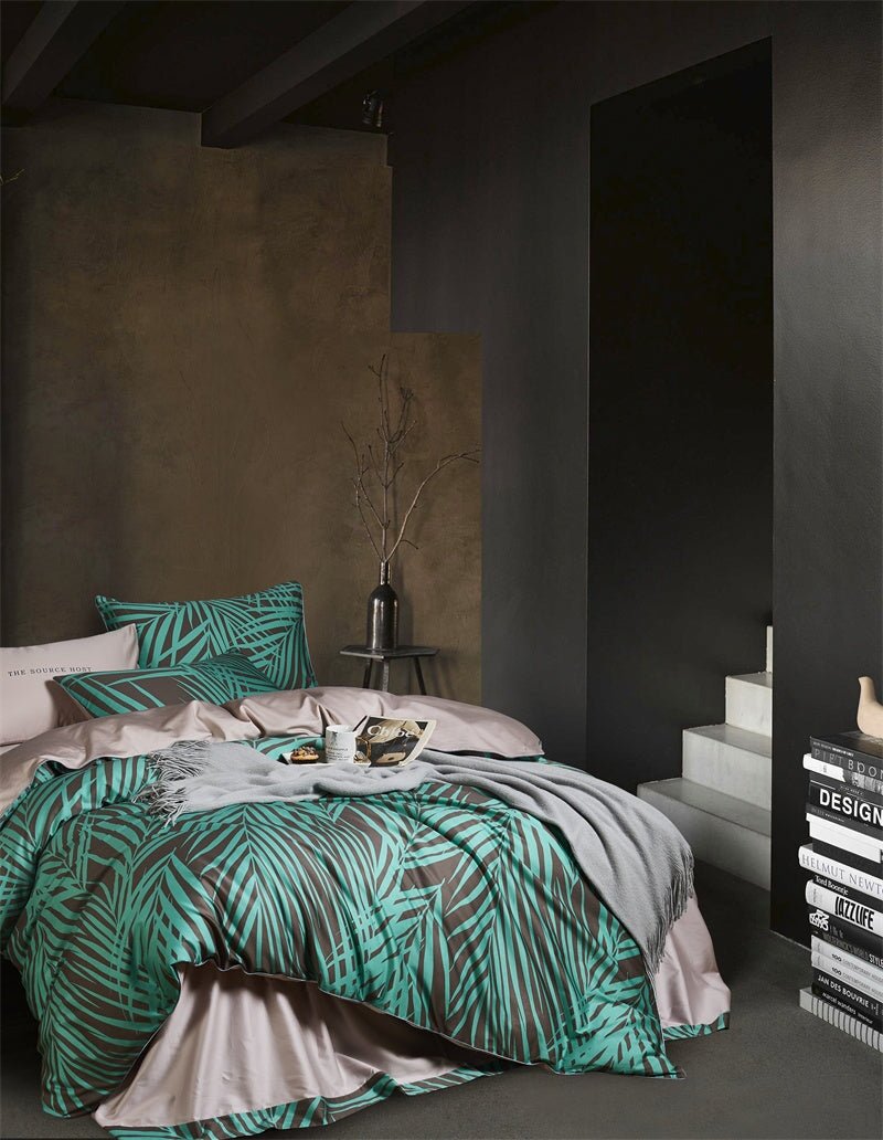 Fern Duvet Cover Set (Egyptian Cotton, 500 TC) - Duvet Covers