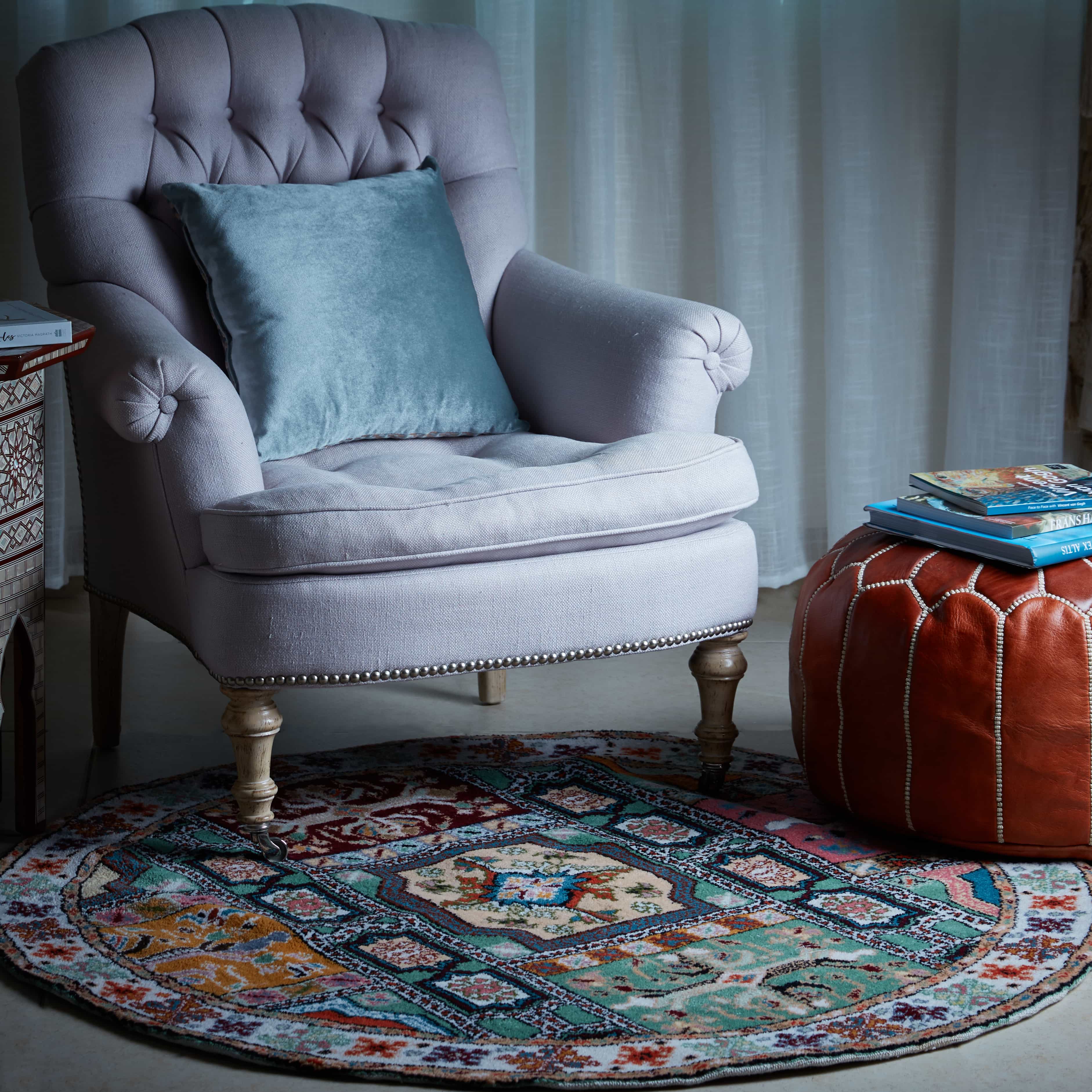 Fez Round Carpet - Mediouna Medallions - Fez Carpet