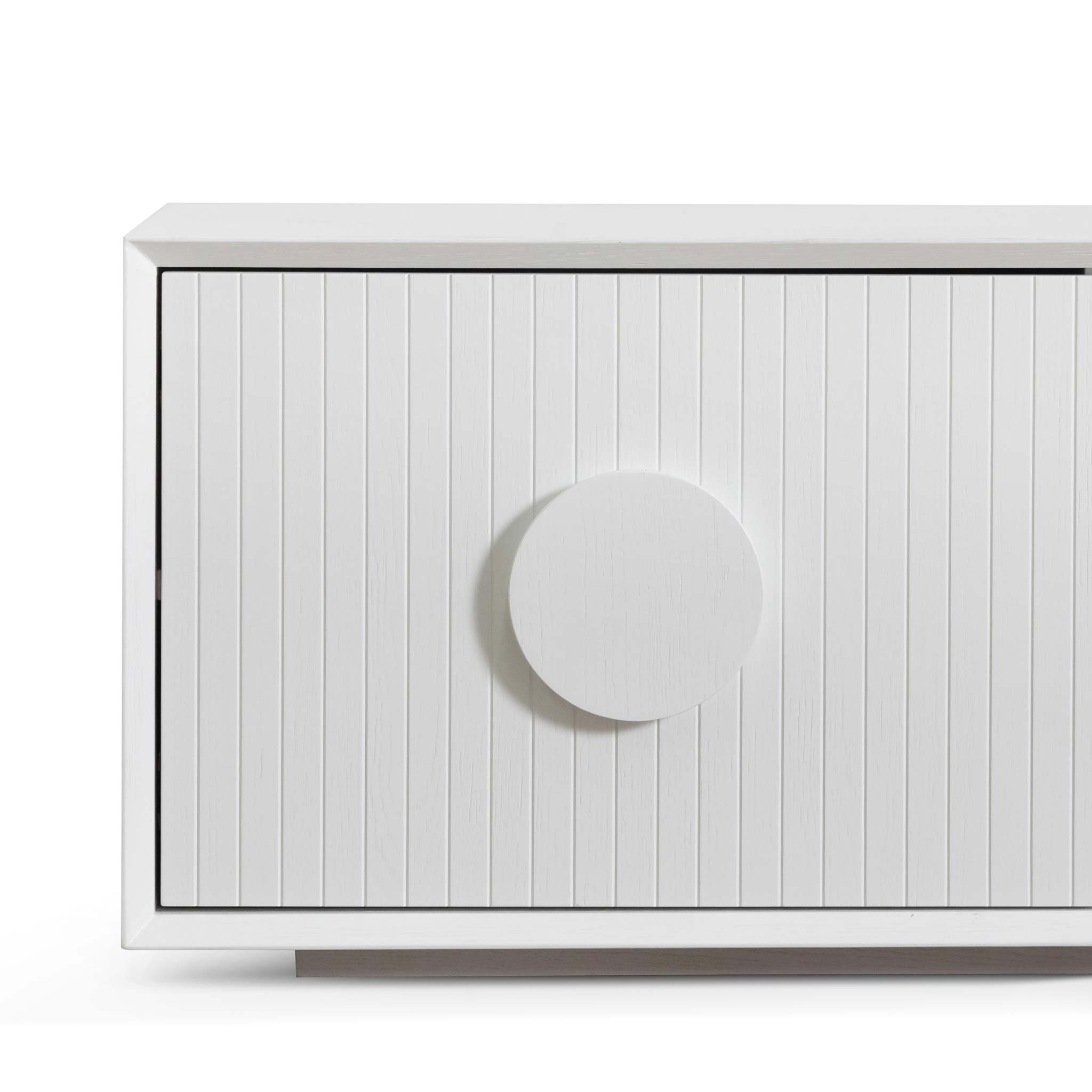 Finn Wooden Entertainment TV Stand - White - TV Units