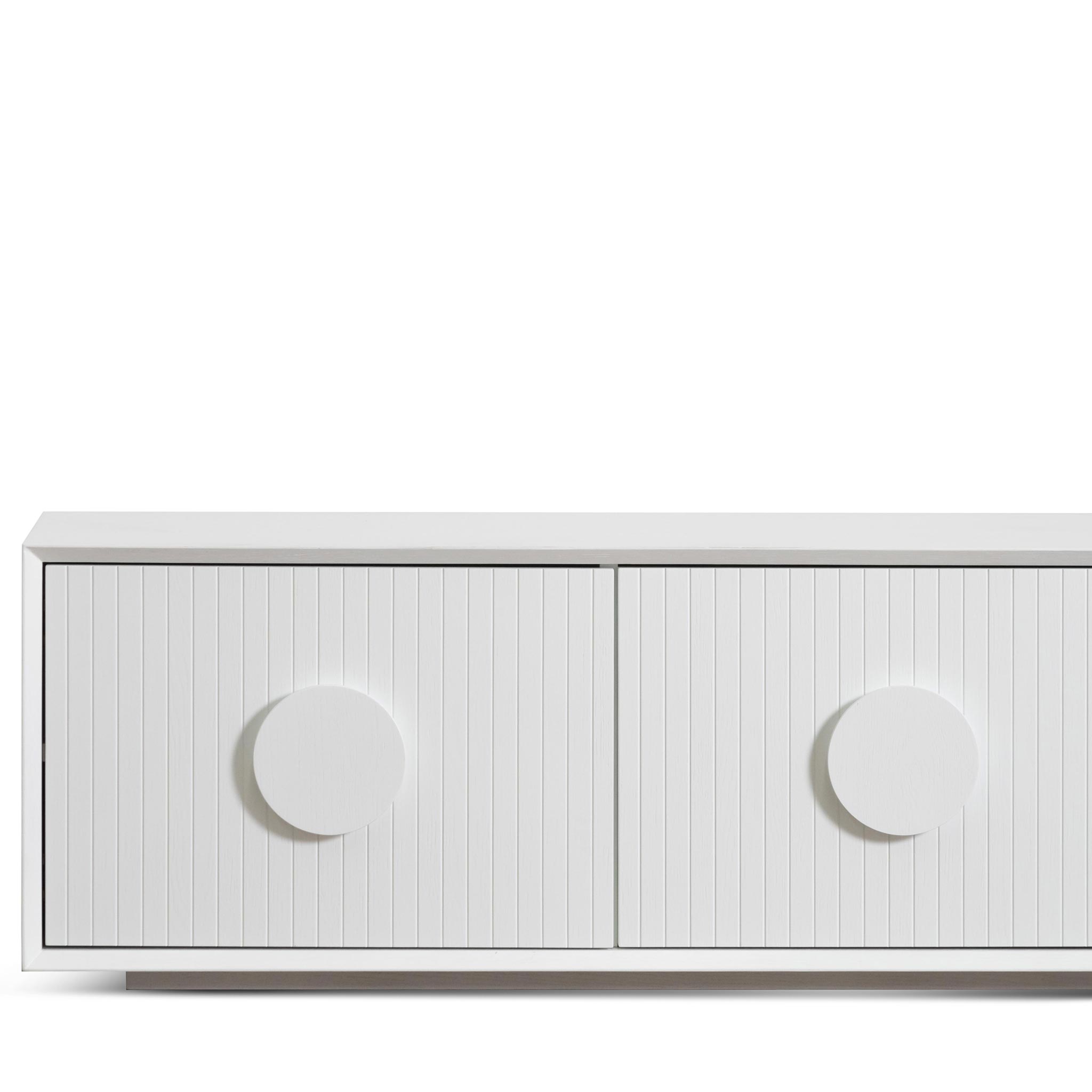 Finn Wooden Entertainment TV Stand - White - TV Units